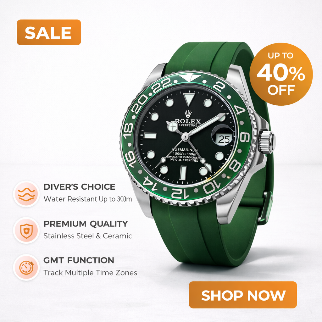 👉 Sport Luxury Diver Watch – Green Edition