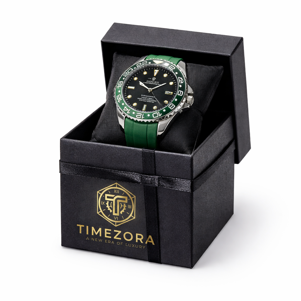 👉 Sport Luxury Diver Watch – Green Edition