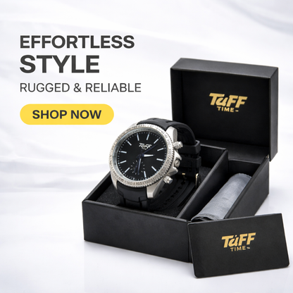 Rugged Black Luxury Sports Watch