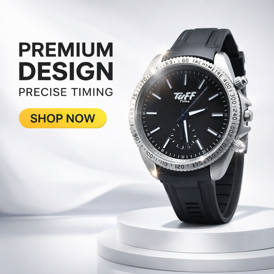 Rugged Black Luxury Sports Watch