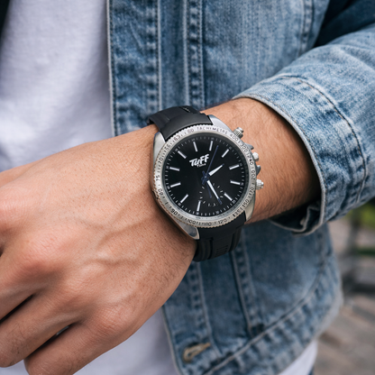 Rugged Black Luxury Sports Watch